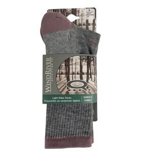 Windriver Womens Light Hiker Merino Wool Blend Socks Size 6-10 NEW